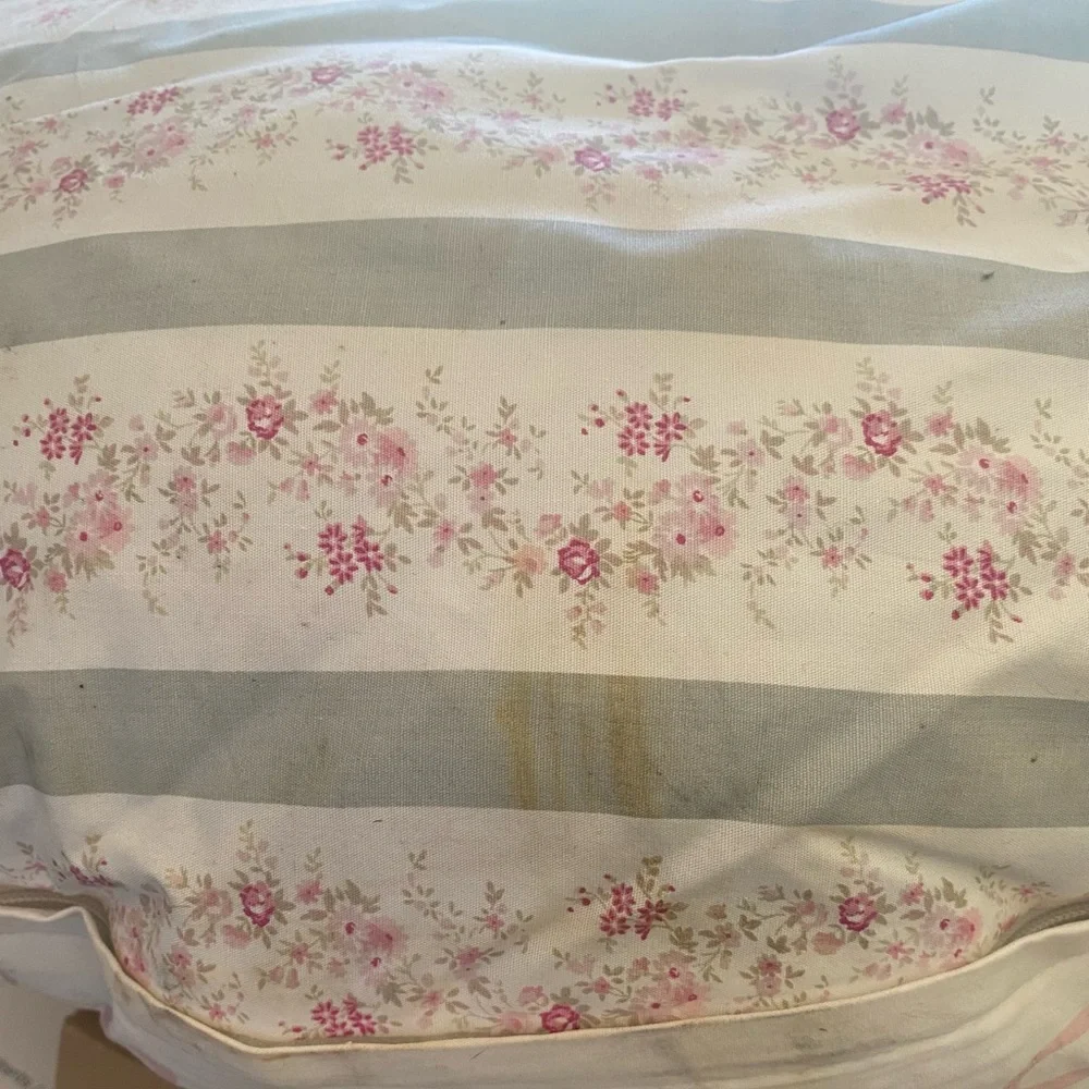 Rachel Ashwell Cozy Cream and floral Dog Bed. This is Vintage and retired.